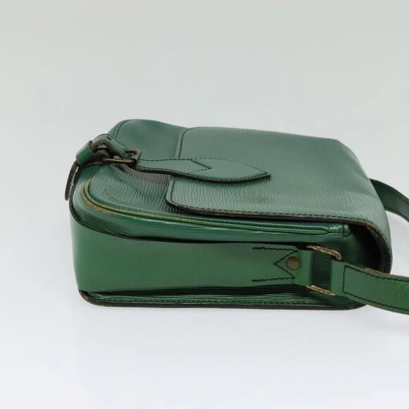 LOUIS VUITTON Epi Cartouchiere MM Shoulder Bag Green M52244 LV Auth 125397 - Picture 6 of 16